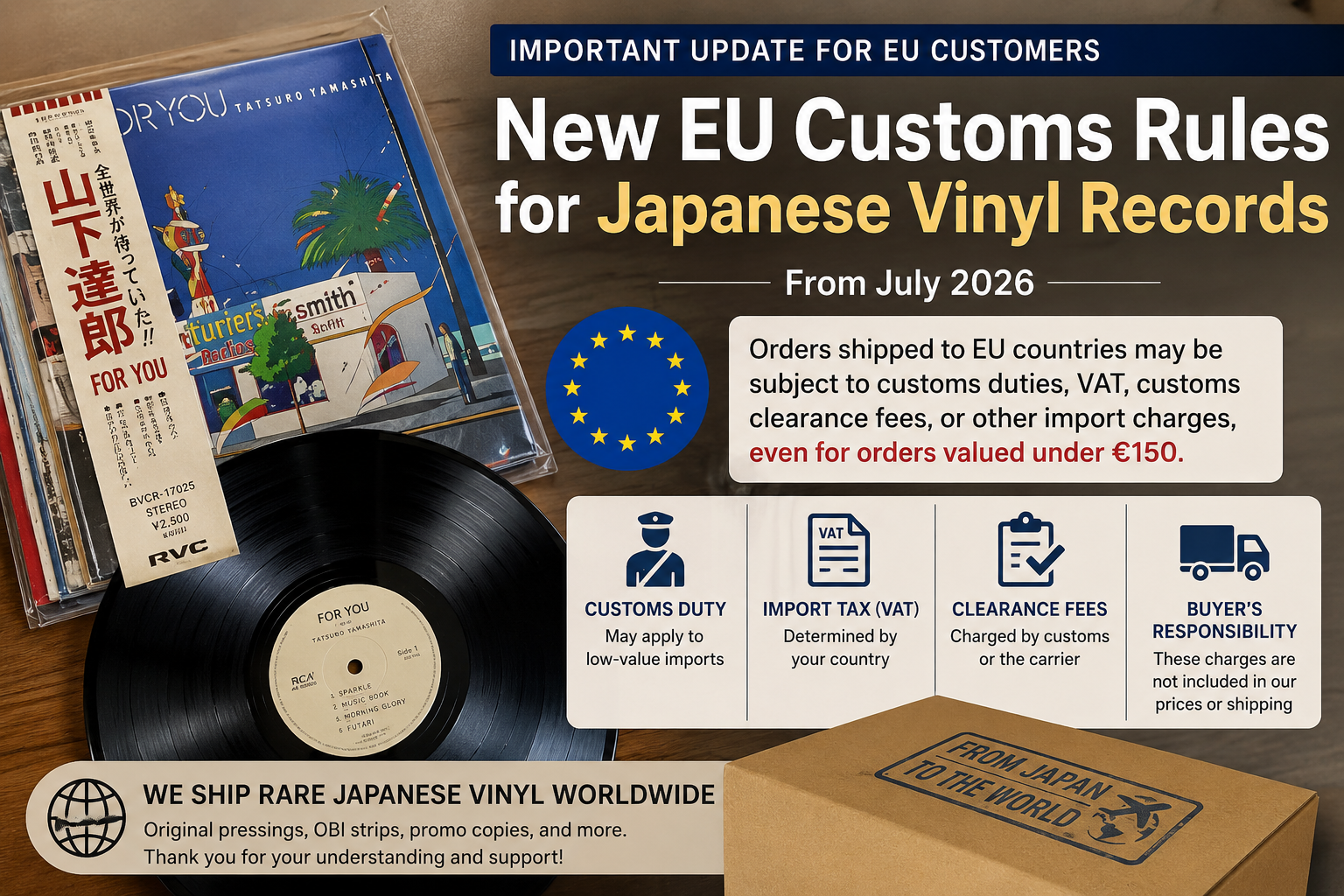 New EU Customs Rules for Japanese Vinyl Records (From July 2026 ...