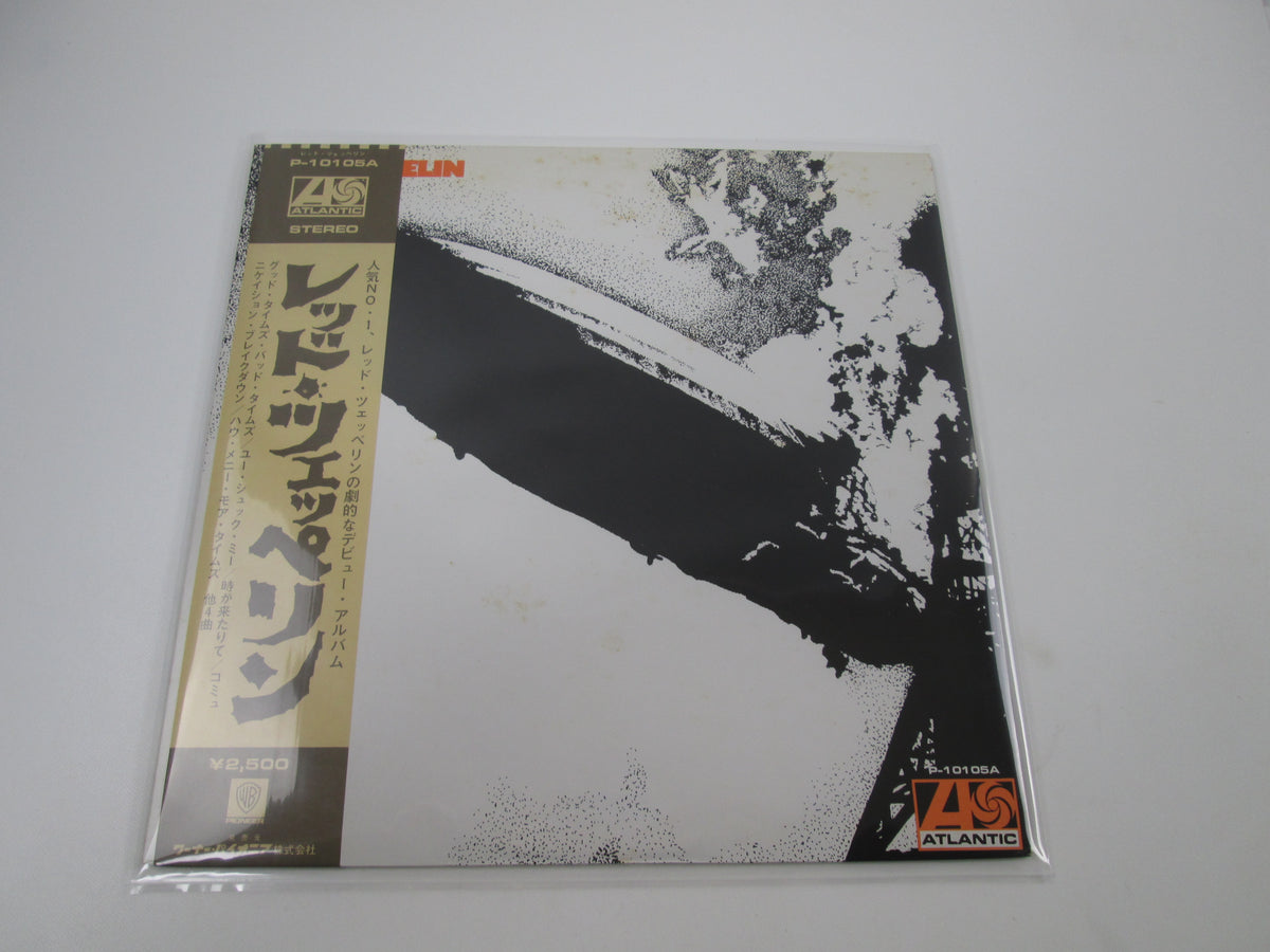 LED ZEPPELIN I P-10105A with OBI Poster Japan LP Vinyl