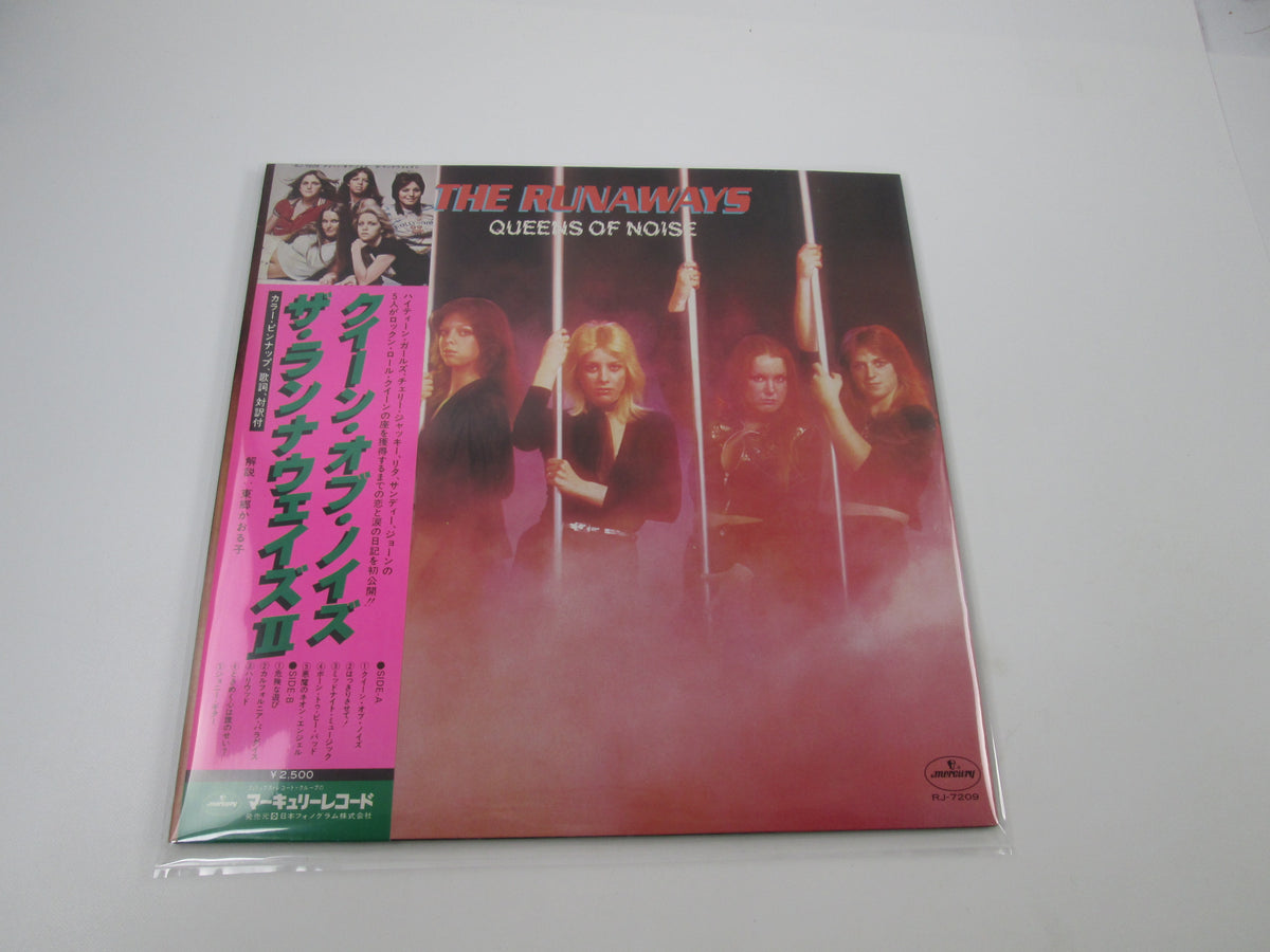 RUNAWAYS QUEENS OF NOISE MERCURY RJ-7209 with OBI Japan LP Vinyl