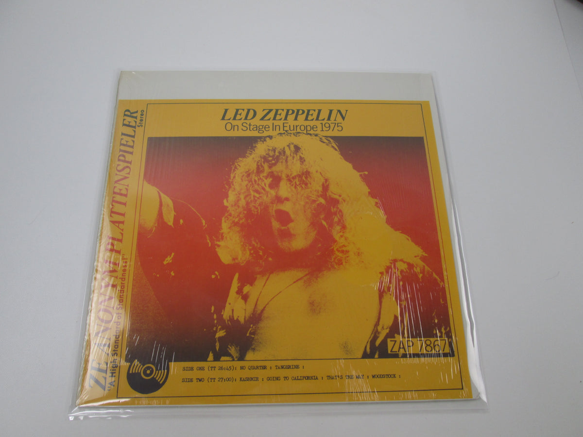 Led Zeppelin ‎On Stage In Europe 1975 LP Vinyl