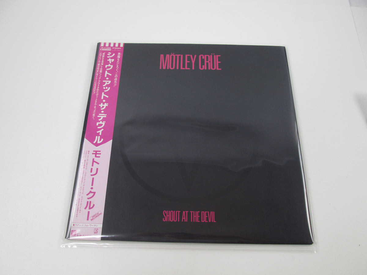 MOTLEY CRUE SHOUT AT DEVIL ELEKTRA P-11428 with OBI Japan LP Vinyl