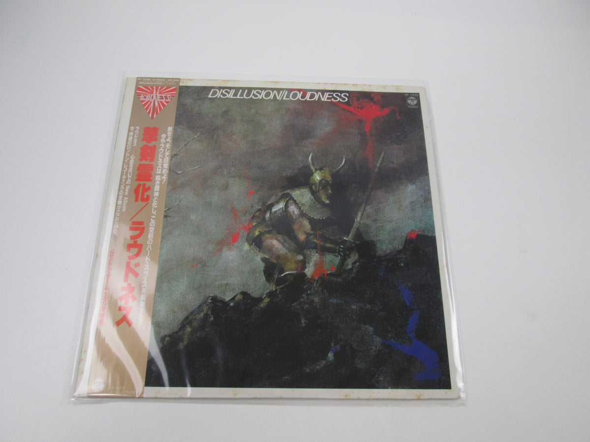 LOUDNESS DISILLUSION COLUMBIA AF-7246  with OBI Japan LP Vinyl