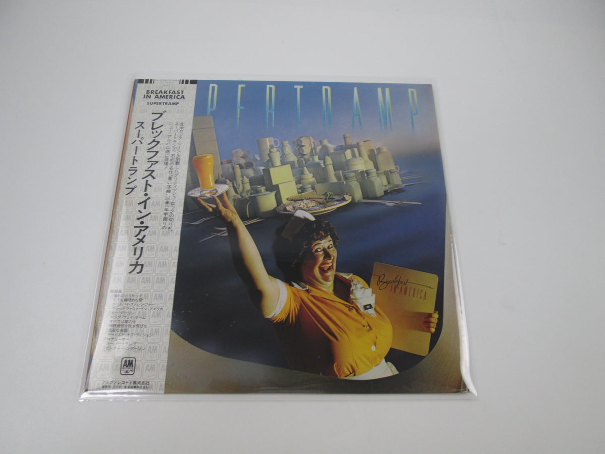 SUPERTRAMP BREAKFAST IN AMERICA A&M AMP-6034 with OBI Japan LP Vinyl B