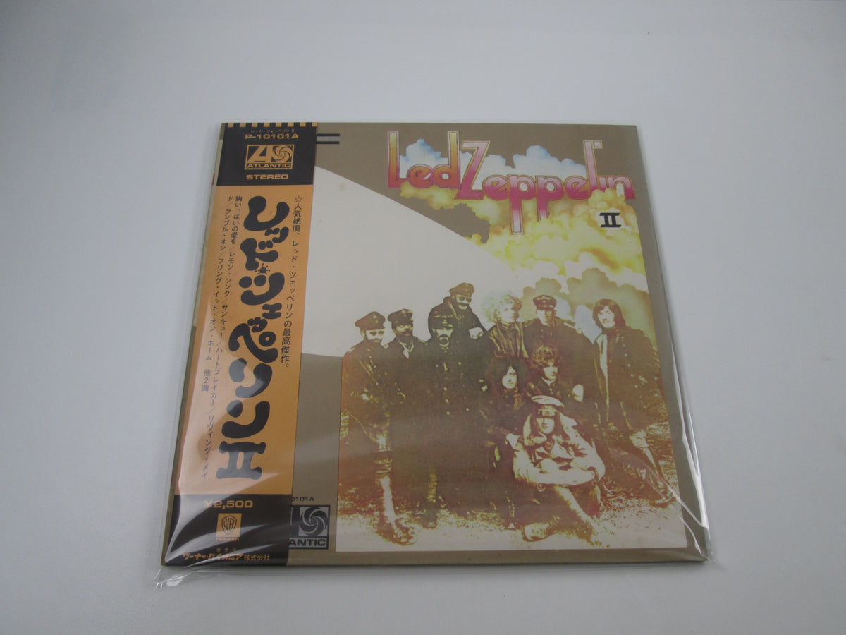 LED ZEPPELIN 2 II ATLANTIC P-10101A with OBI Poster Japan LP Vinyl