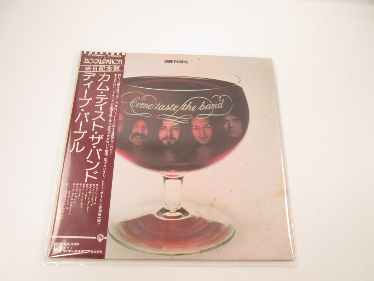 DEEP PURPLE COME TASTE THE BAND WARNER P-10066W with OBI Japan LP Vinyl