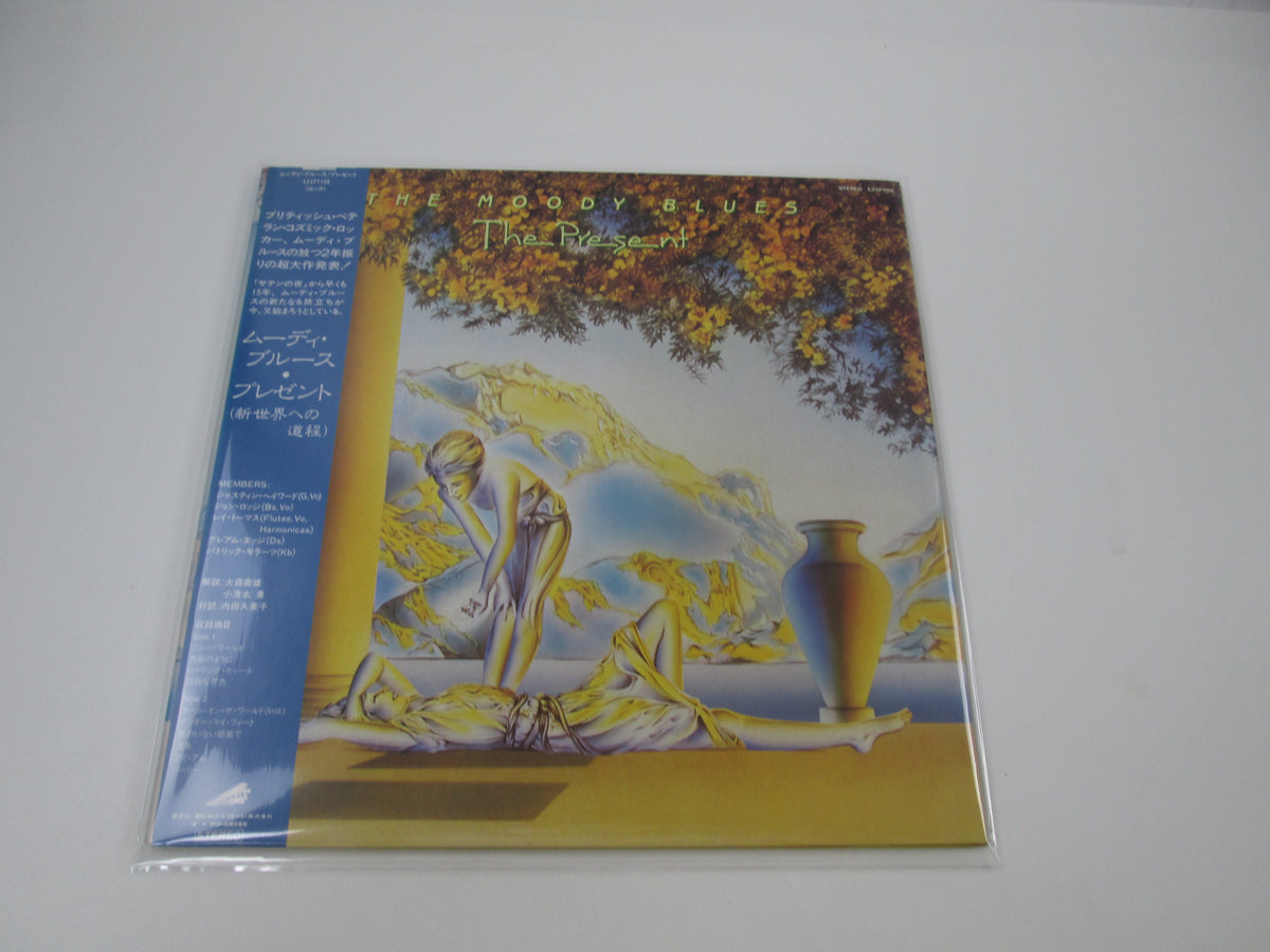 THE MOODY BLUES THE PRESENT THRESHOLD L25P 1156 with OBI Japan LP Vinyl