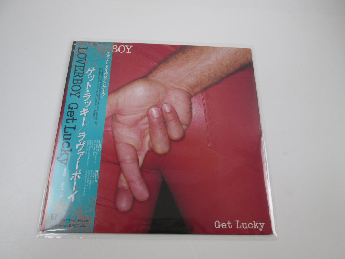 Loverboy Get Lucky rock LP Epic 25-3P-333 with OBI Japan LP Vinyl