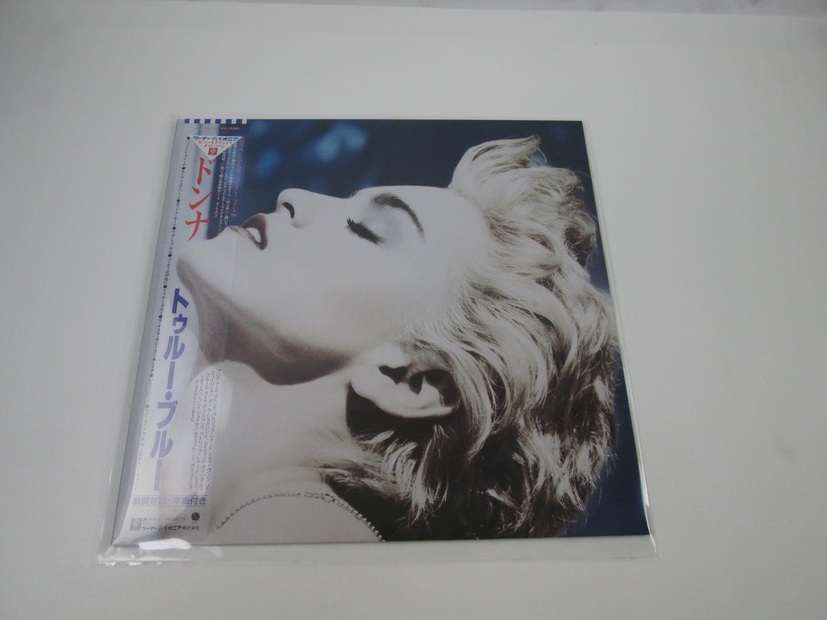 MADONNA TRUE BLUE SIRE P-13310 with OBI Poster Japan LP Vinyl