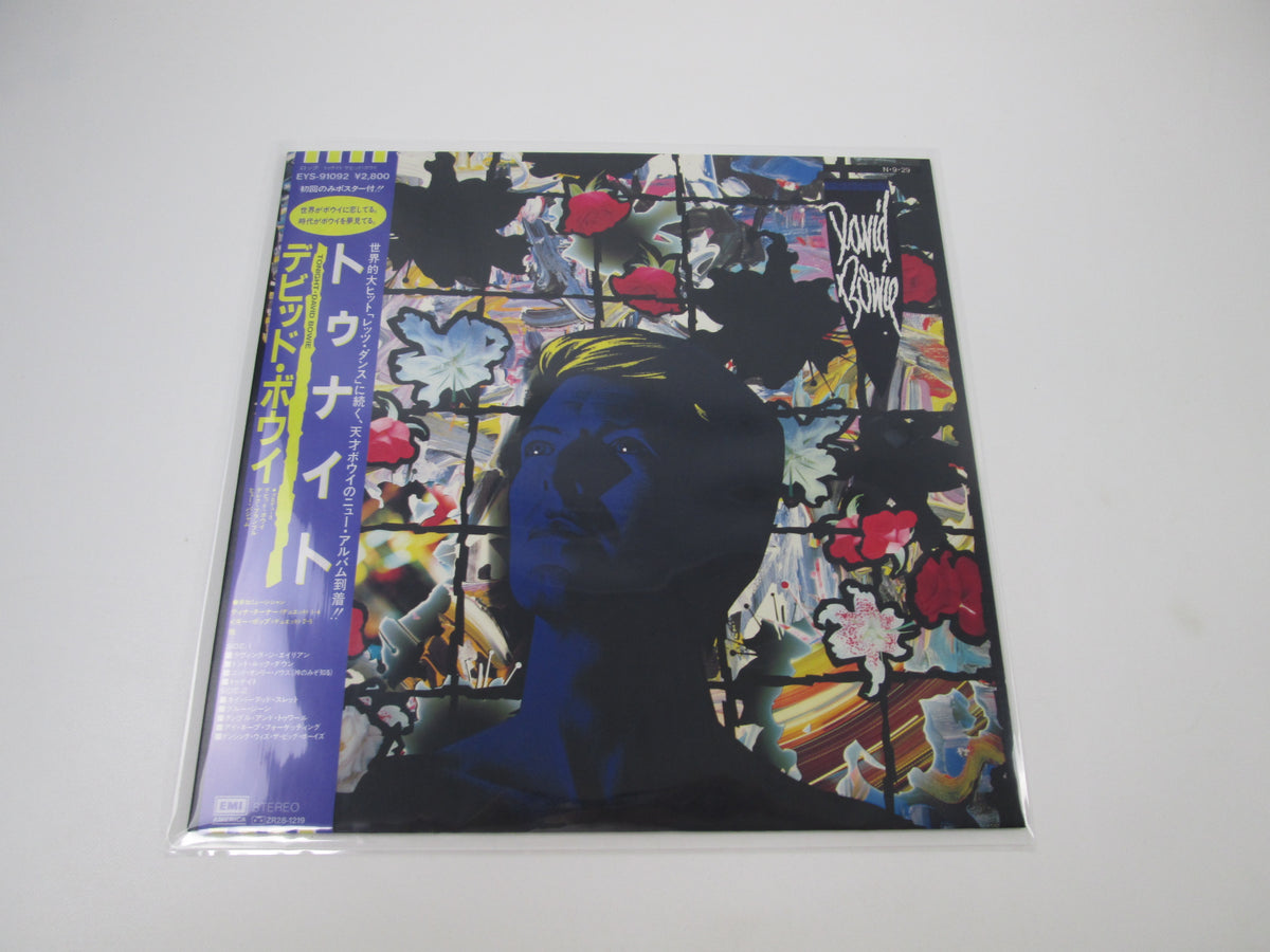 DAVID BOWIE Tonight EYS-91092 with OBI Poster Japan LP Vinyl