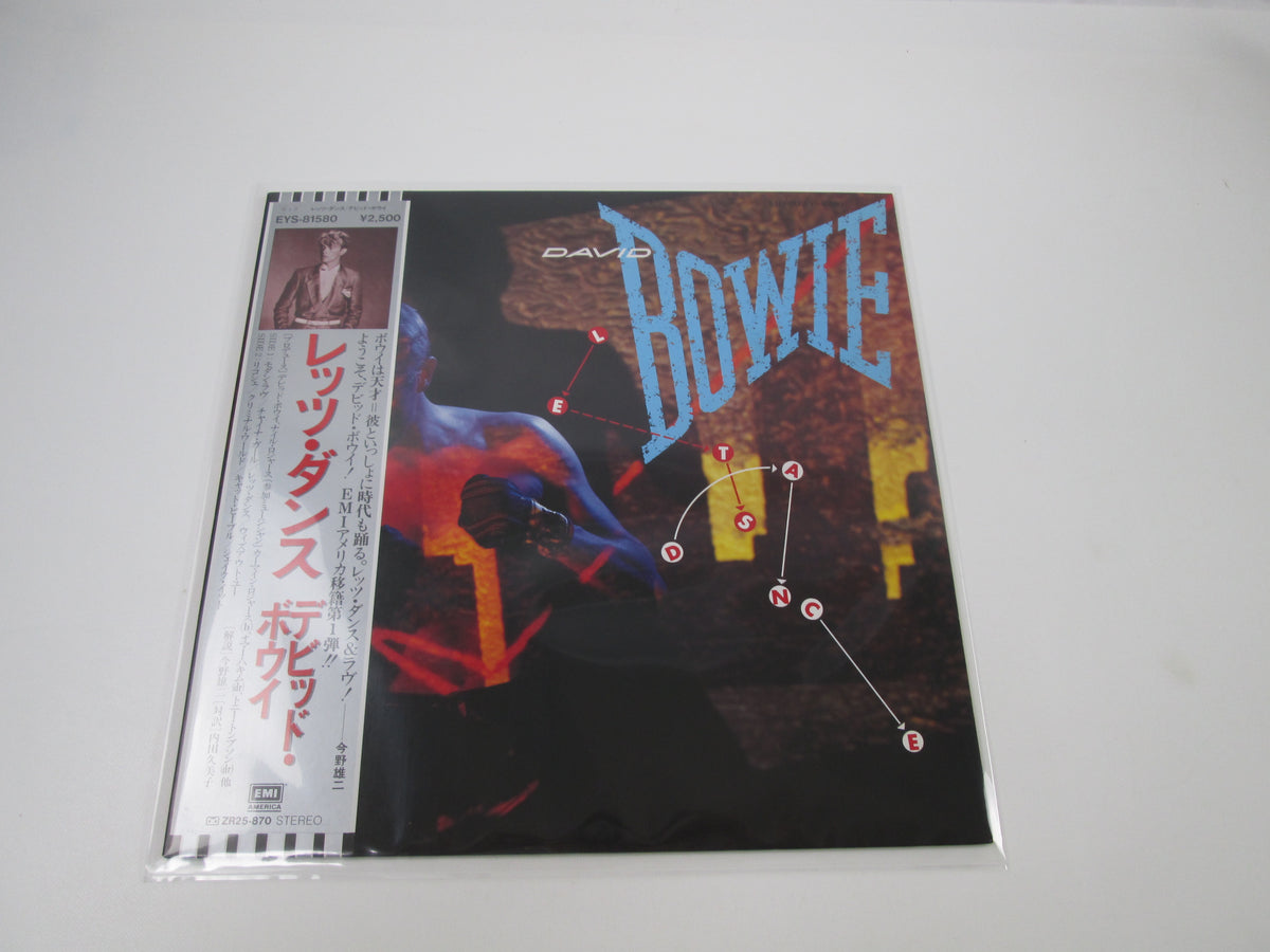 David Bowie Let's Dance EMI America EYS-81580 with OBI Japan LP Vinyl