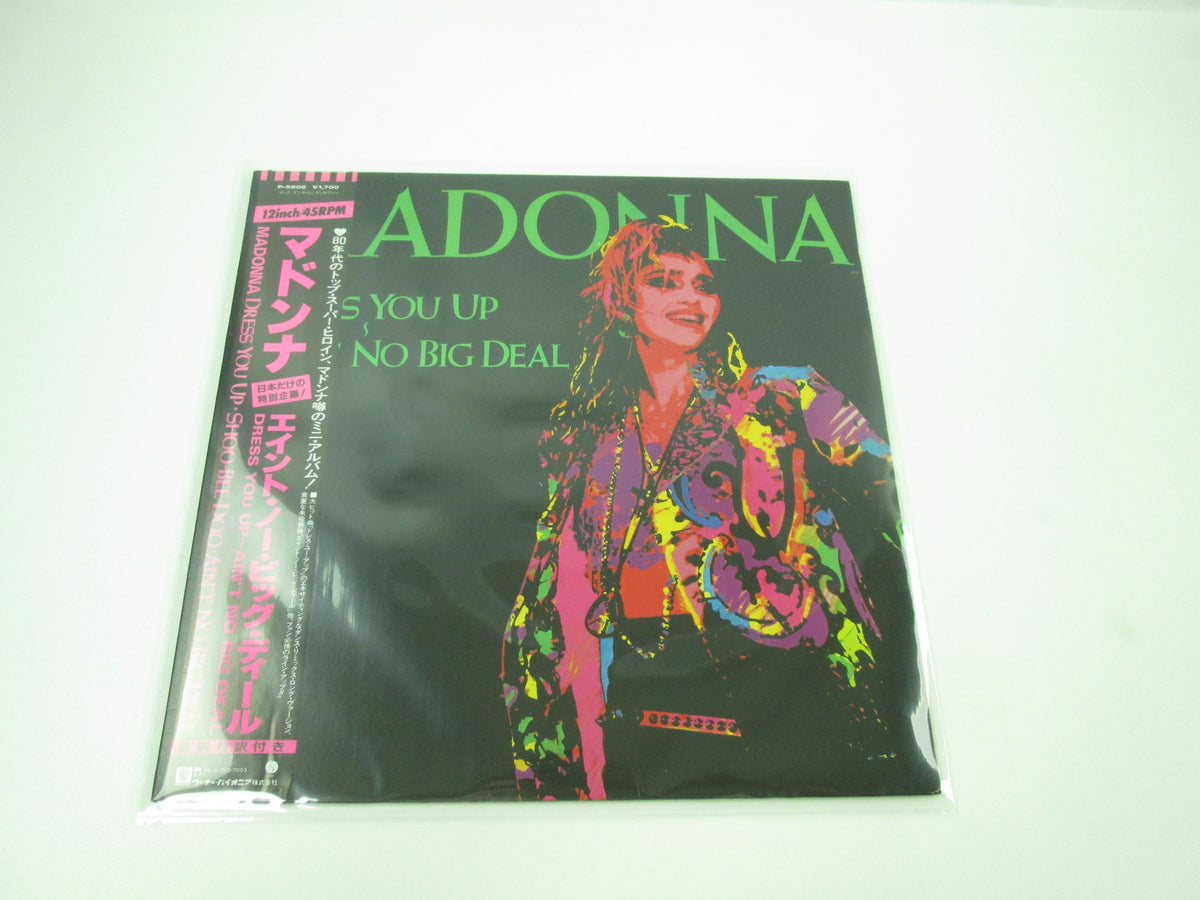 Madonna Dress You Up ~ Ain't No Big Deal Sire P-5202 with OBI Japan LP Vinyl