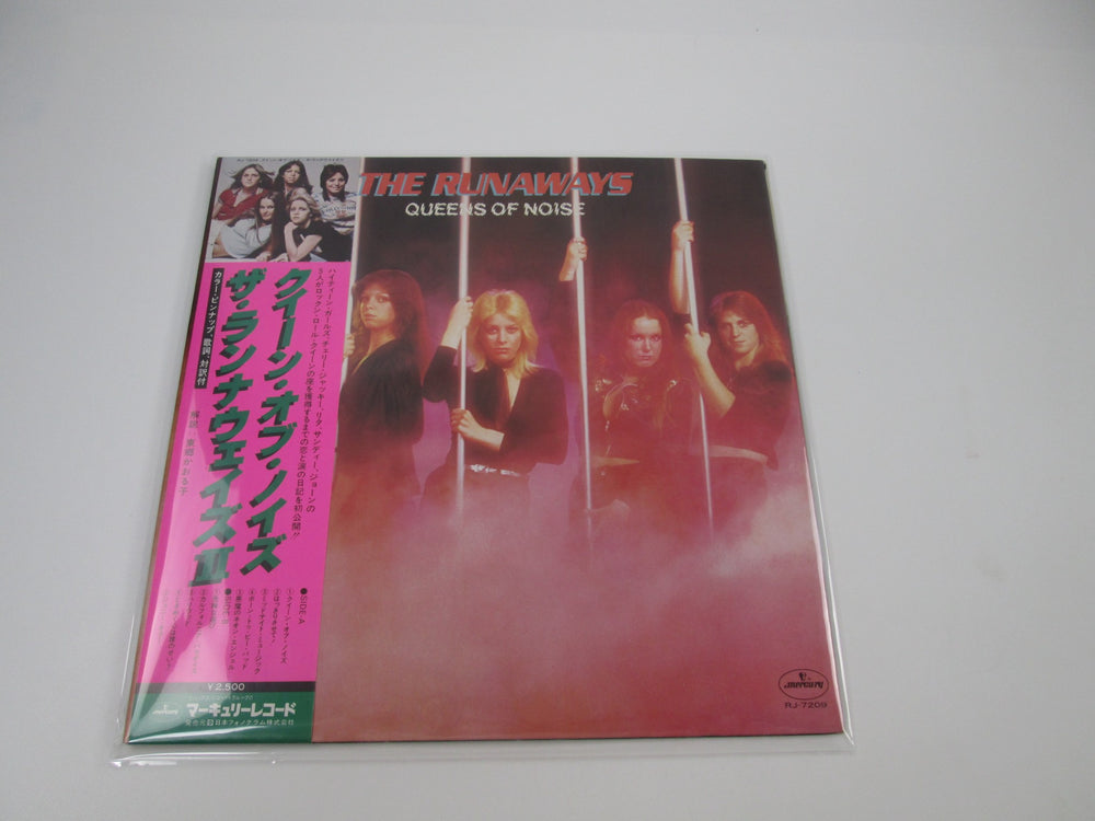 RUNAWAYS QUEENS OF NOISE MERCURY RJ-7209 with OBI Japan LP Vinyl