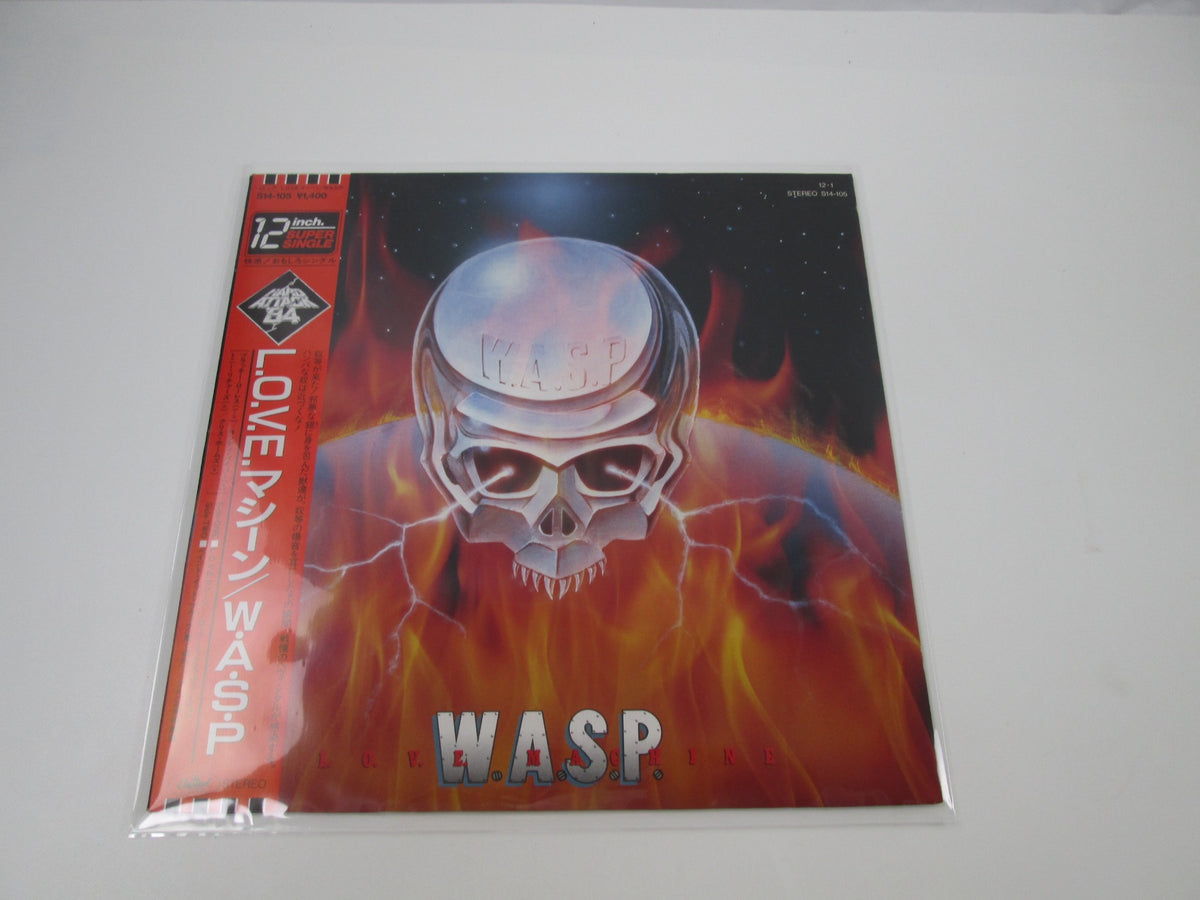 W.A.S.P. L.O.V.E. Machine Capitol S14-105 with OBI Japan LP Vinyl