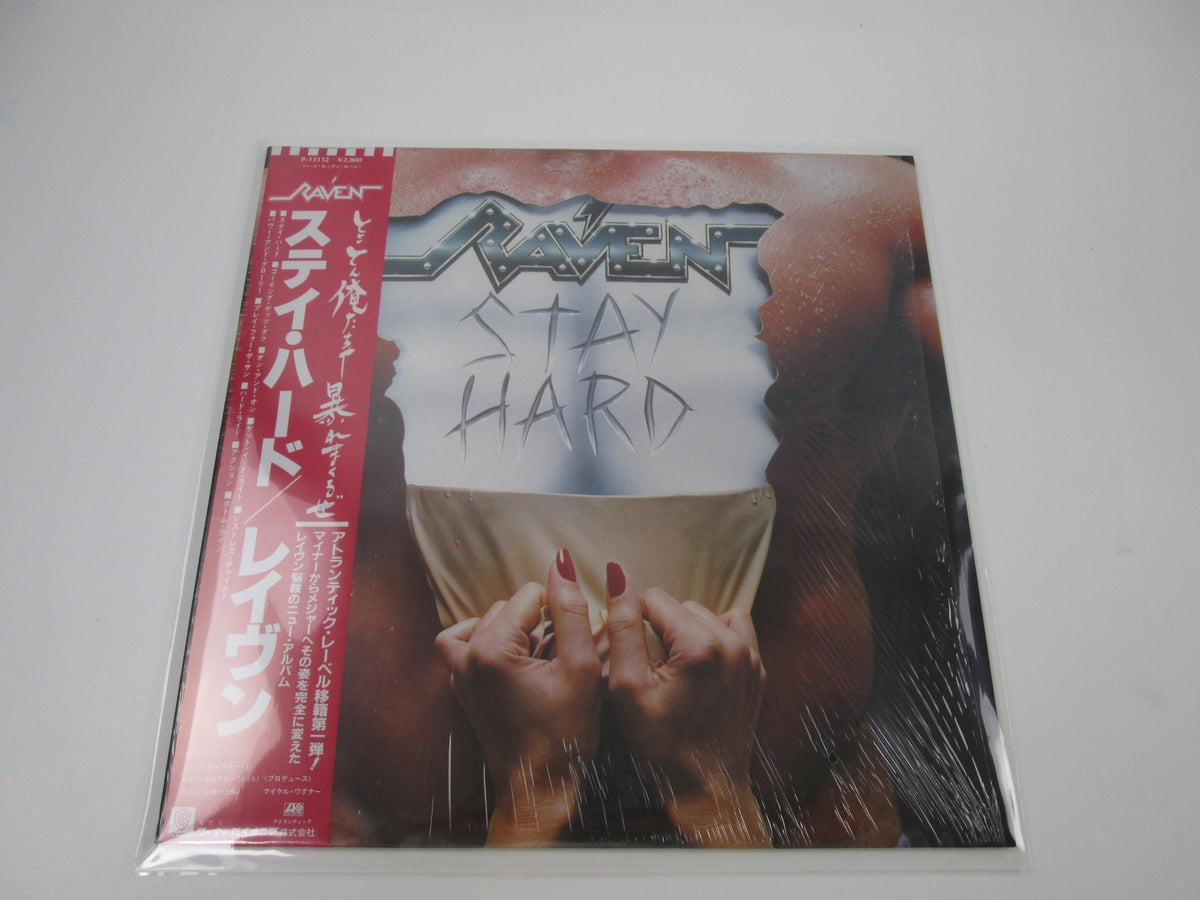 RAVEN STAY HARD ATLANTIC P-13112 with OBI Japan LP Vinyl