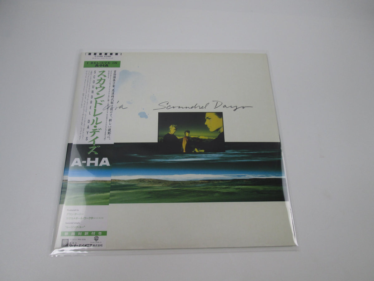 a-ha Scoundrel Days Warner Bros. P-13400 with OBI Japan LP Vinyl