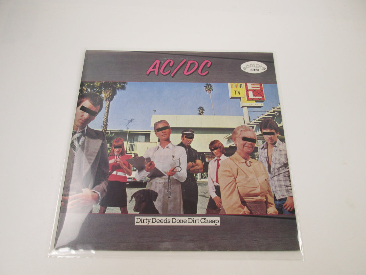 AC/DC ‎Dirty Deeds Done Dirt Cheap P-10994A Promo Japan LP Vinyl