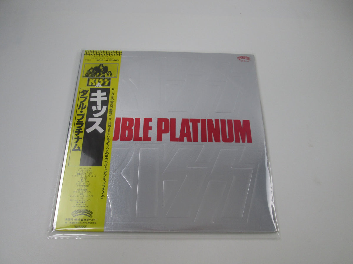 KISS DOUBLE PLATINUM CASABLANCA 19S-5,6 with OBI Japan LP Vinyl