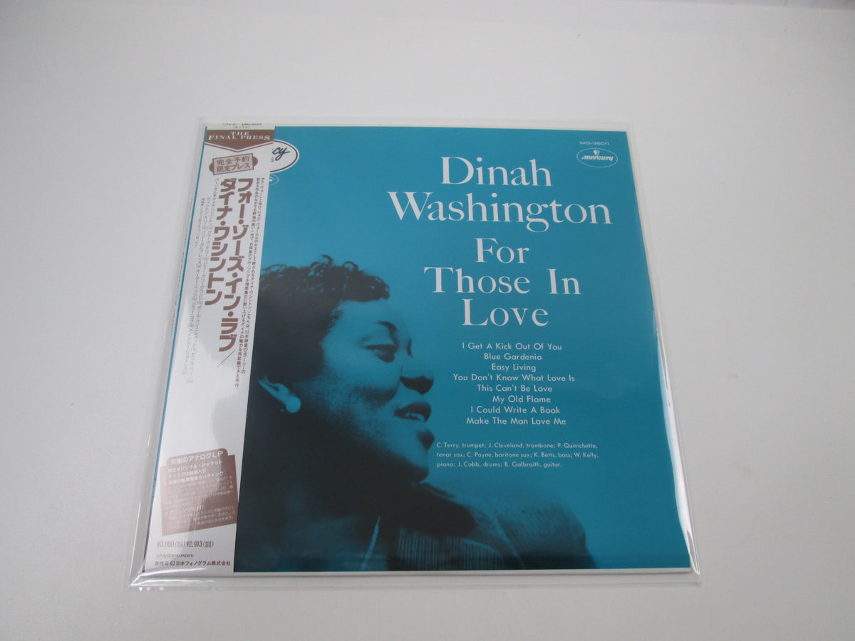 Dinah Washington For Those In Love DMJ-5023 with OBI Japan LP Vinyl