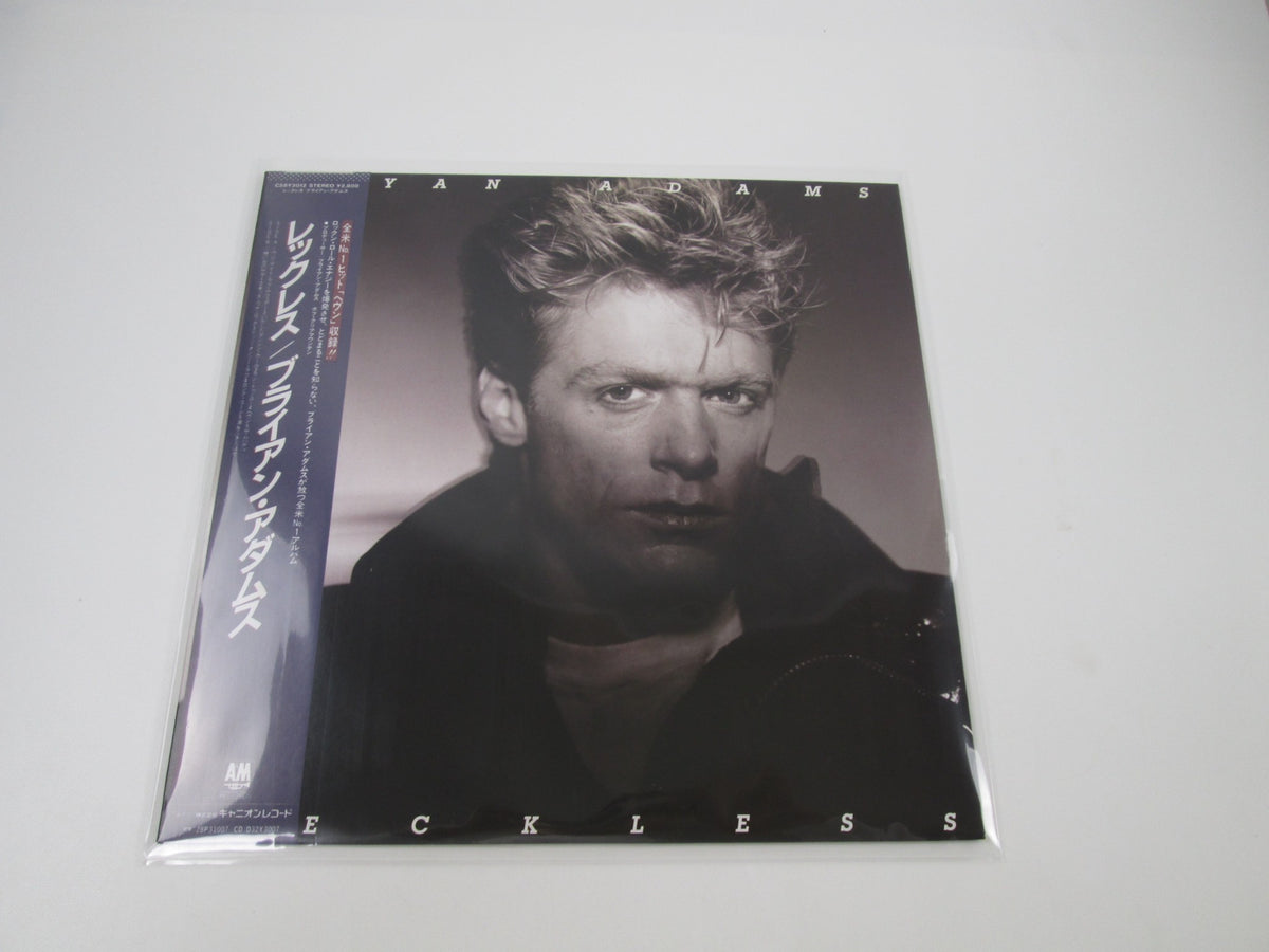 BRYAN ADAMS RECKLESS A&M C28Y 3012 with OBI Japan LP Vinyl