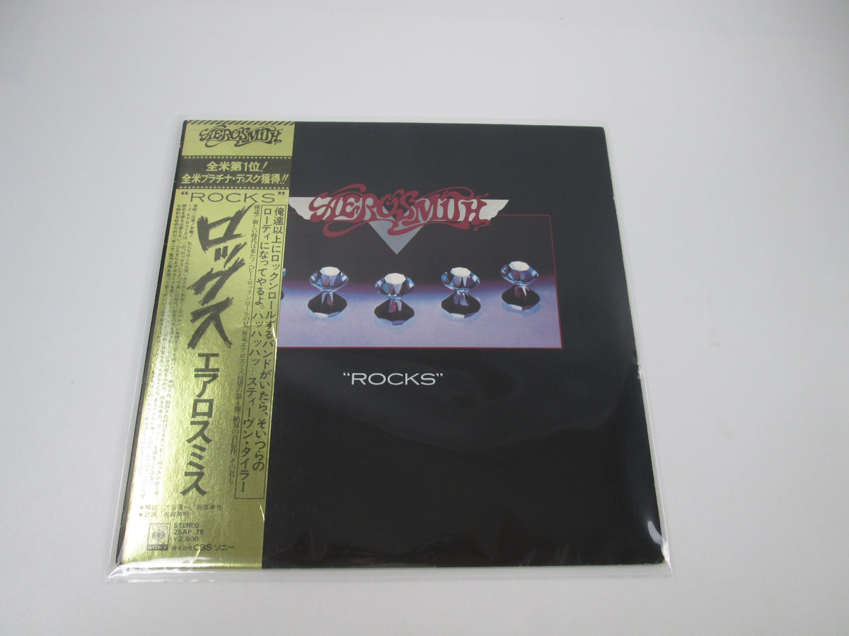 AEROSMITH ROCKS CBS/SONY 25AP-78 with OBI Japan LP Vinyl