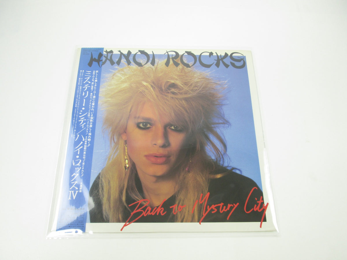 HANOI ROCKS BACK TO MYSTERY CITY MERCURY 25PP-98 with OBI Japan LP Vinyl