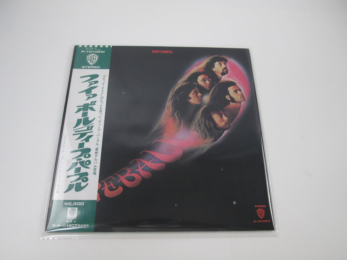 Deep Purple ‎Fireball P-10109W with OBI Japan LP Vinyl