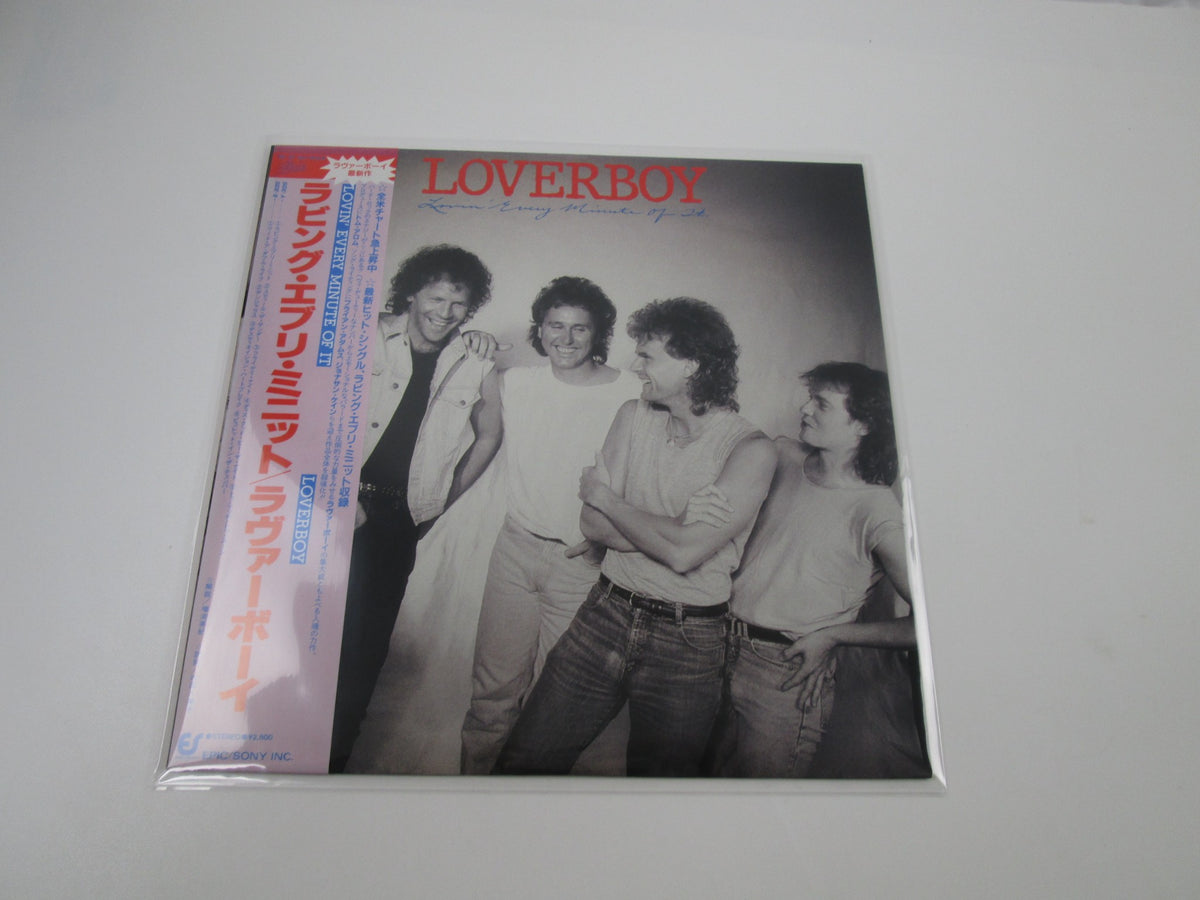 LOVERBOY LOVIN' EVERY MINUTE OF IT EPIC 28 3P-661 with OBI Japan LP Vinyl