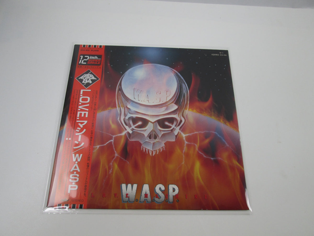 W.A.S.P. L.O.V.E. Machine Capitol S14-105 with OBI Japan LP Vinyl