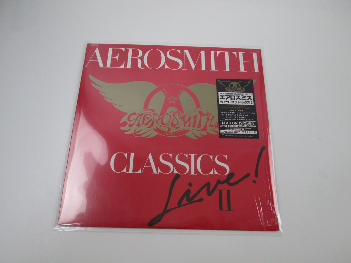 Aerosmith Classics Live II CBS/Sony 28AP 3359 with Hype Japan LP Vinyl