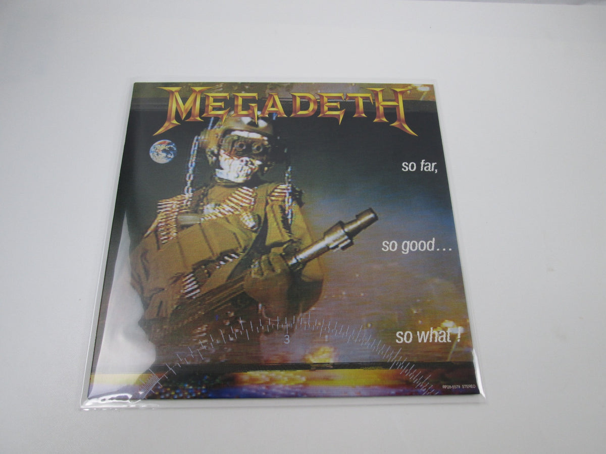 MEGADETH SO FAR, SO GOOD... SO WHAT! RP28-5579 without OBI Japan LP Vinyl