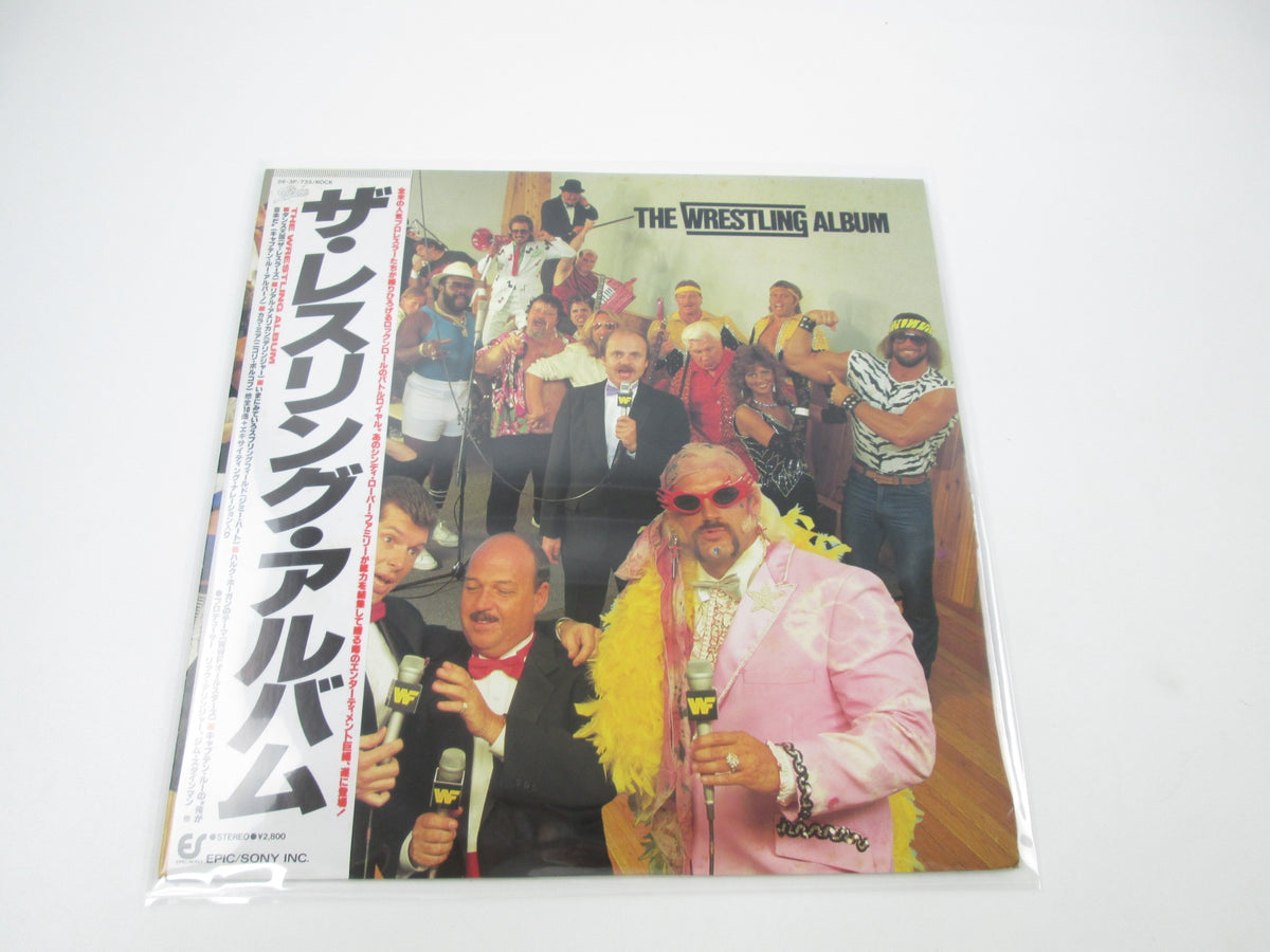 The Wrestling Album 28 3P-735 with OBI Japan LP Vinyl