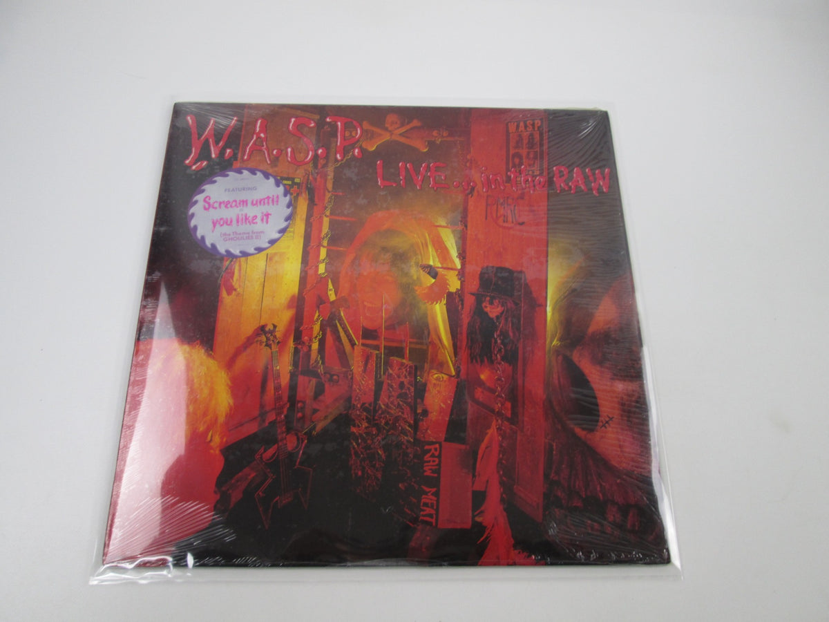 W.A.S.P. Live In The Raw CLT 48053 Hype LP Vinyl