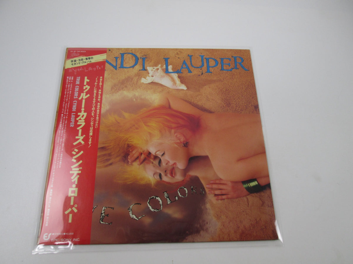 CYNDI LAUPER TRUE COLORS Promo PORTRAIT 28 3P-760 with OBI Japan LP Vinyl