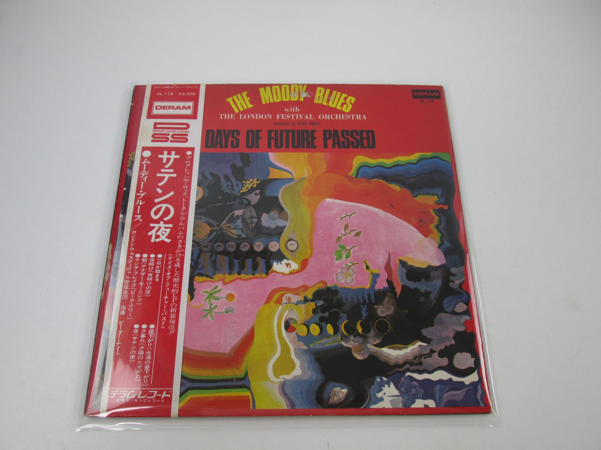 The Moody Blues Days Of Future Passed DL-114 with OBI Japan LP Vinyl