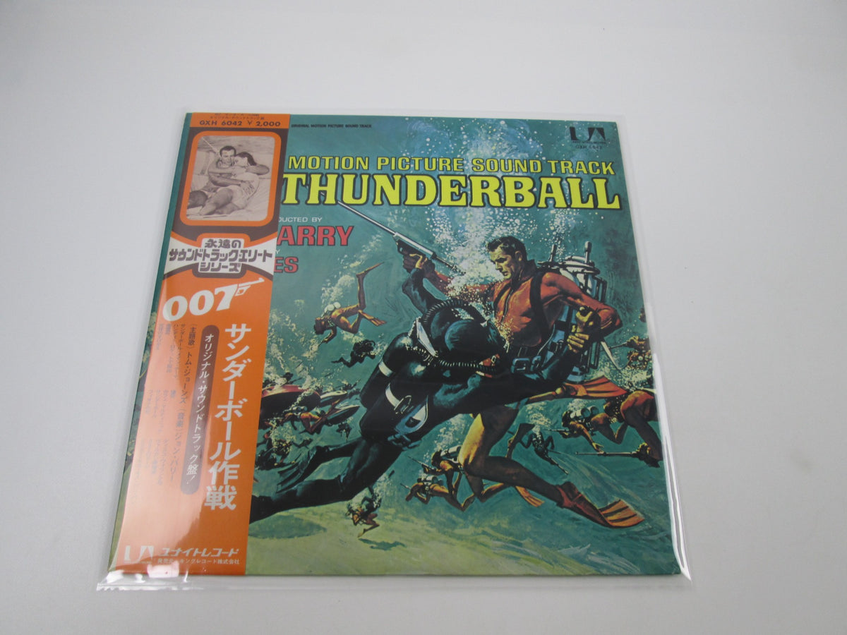 John Barry 007 Thunderball OST GXH-6042 with OBI Japan LP Vinyl