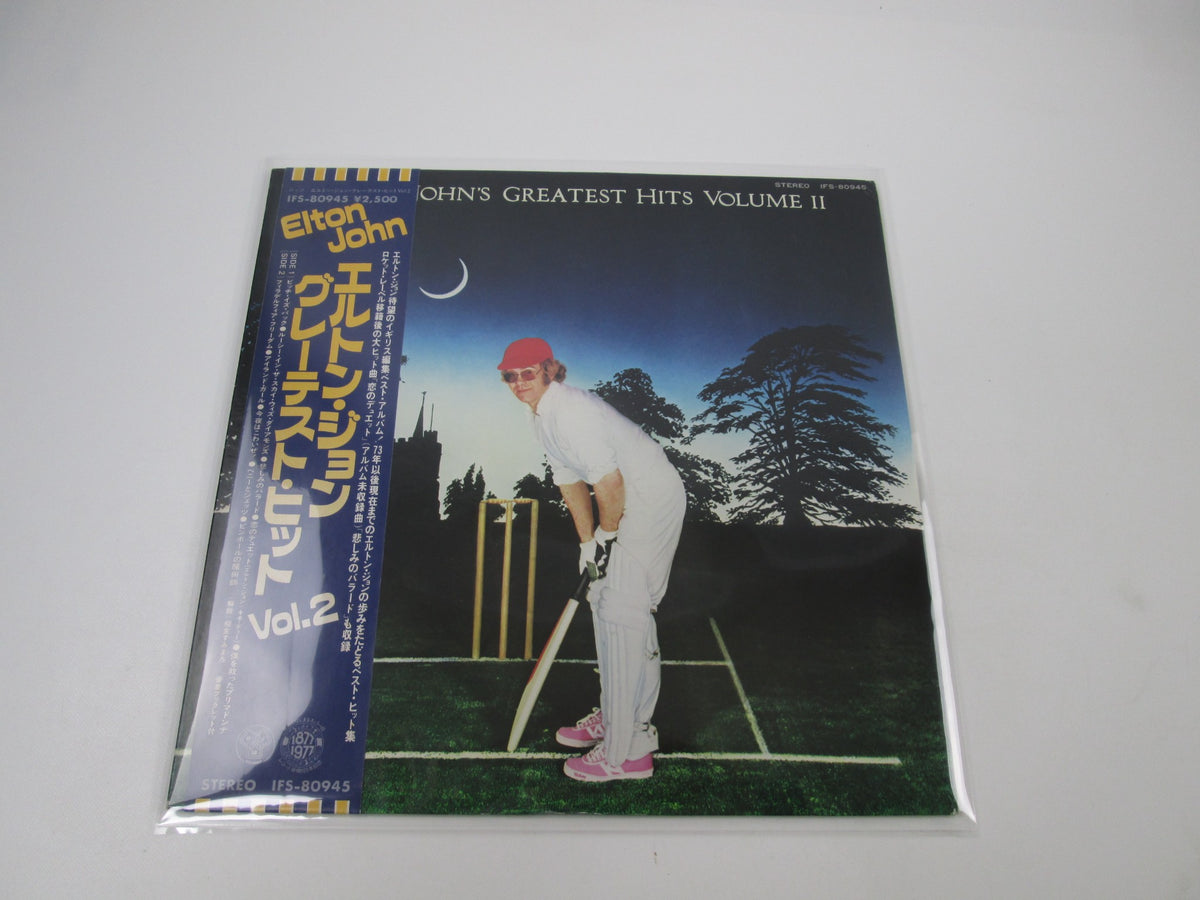 ELTON JOHN GREATEST HITS VOL.2 EMI IFS-80945 with OBI Japan LP Vinyl