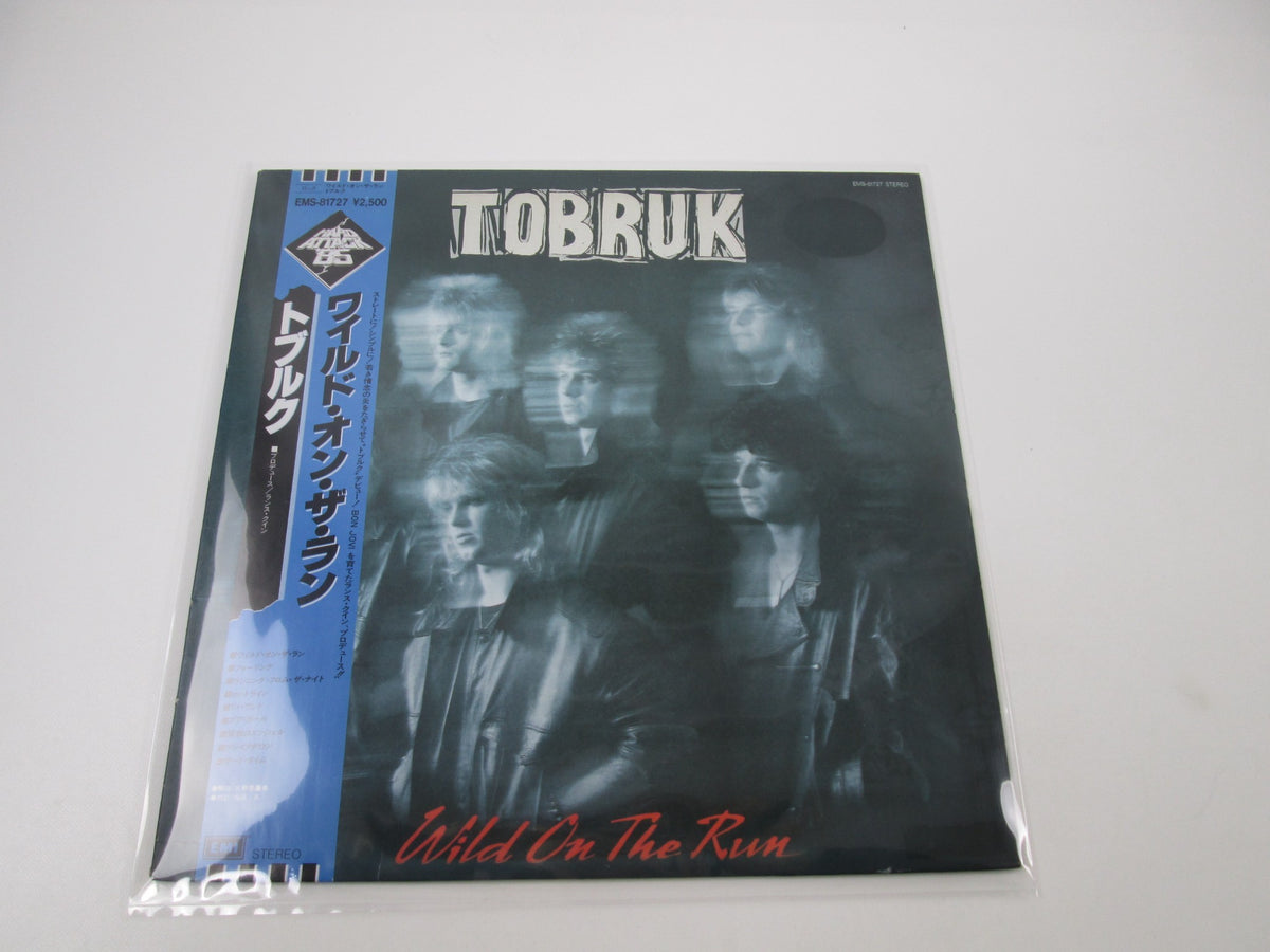 TOBRUK WILD ON THE RUN EMI EMS-81727 with OBI Japan LP Vinyl