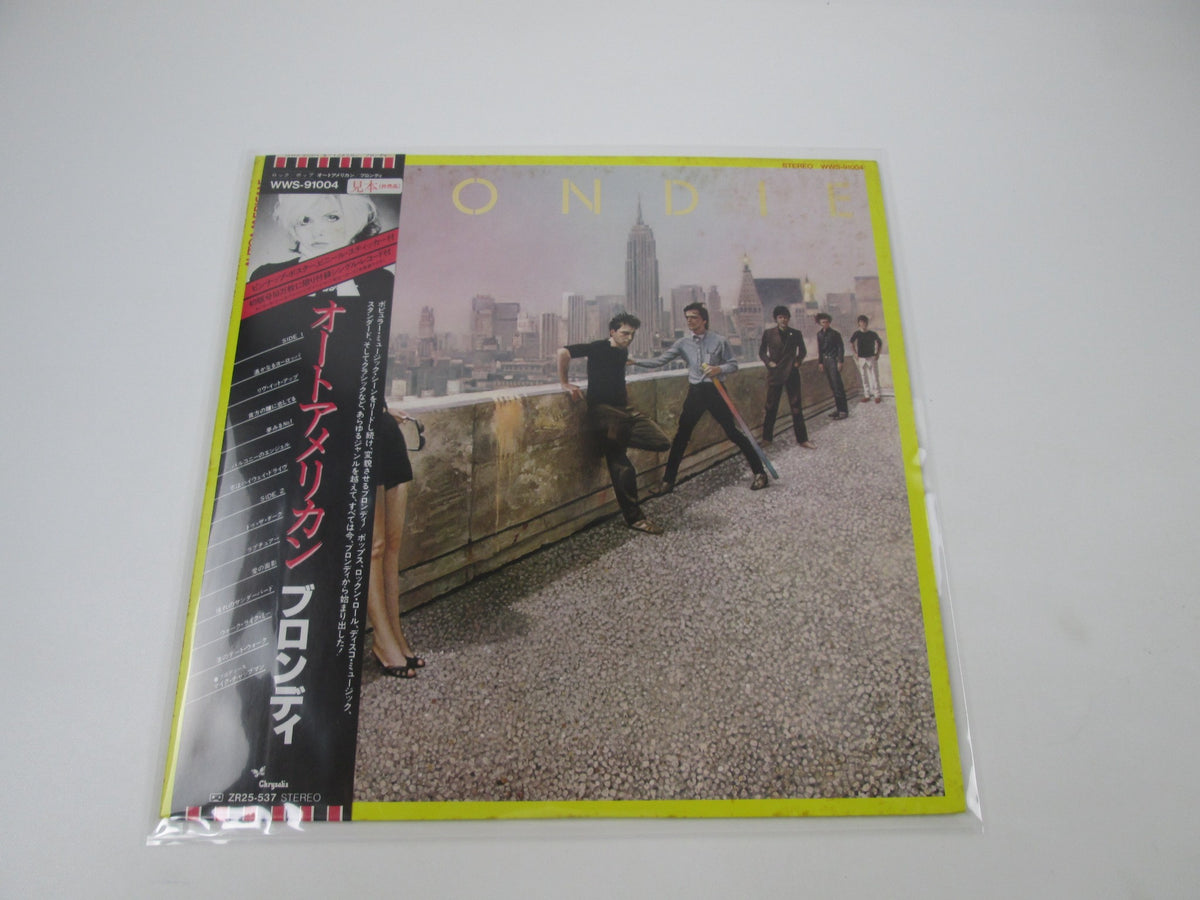 BLONDIE AUTOAMERICAN Promo CHRYSALIS WWS-91004 with OBI Japan LP Vinyl