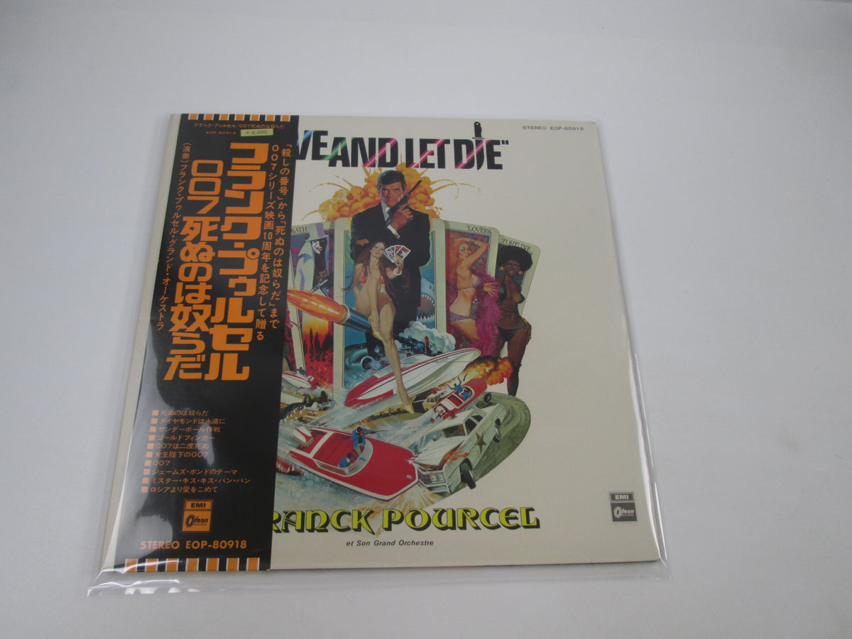 OST(FRANK POURCEL) LIVE & LET DIE 007 EOP-80918 with OBI Japan LP Vinyl