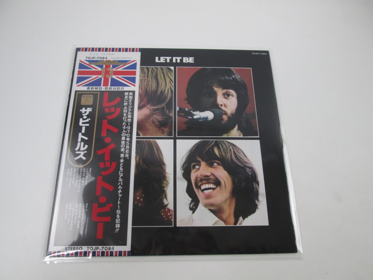 THE BEATLES LET IT BE TOJP-7084 with OBI Japan LP Vinyl