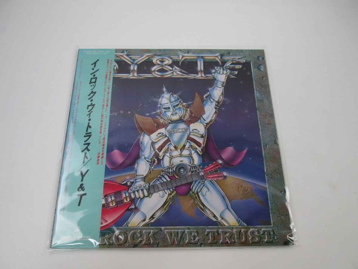 Y & T In Rock We Trust A&M Records AMP-28099 with OBI Sticker Japan LP Vinyl