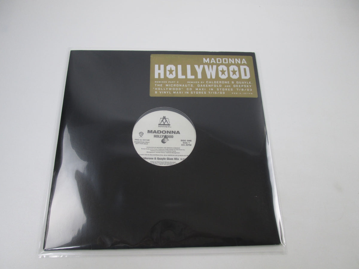 MADONNA HOLLYWOOD Promo PRO-A-101146 LP Vinyl