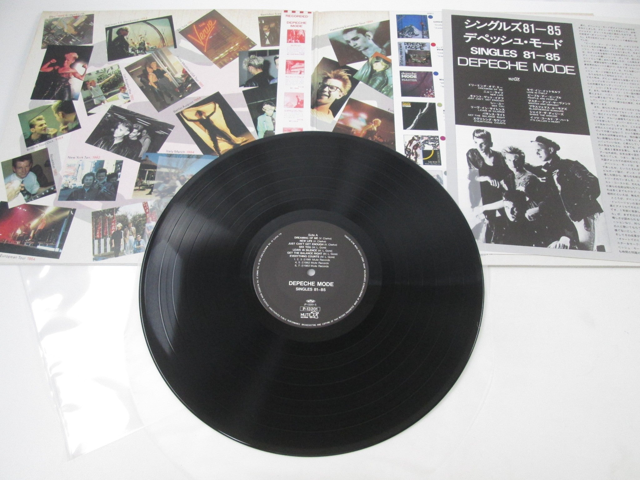 DEPECHE MODE SINGLES 81-85 MUTE P-13201 with OBI Japan LP