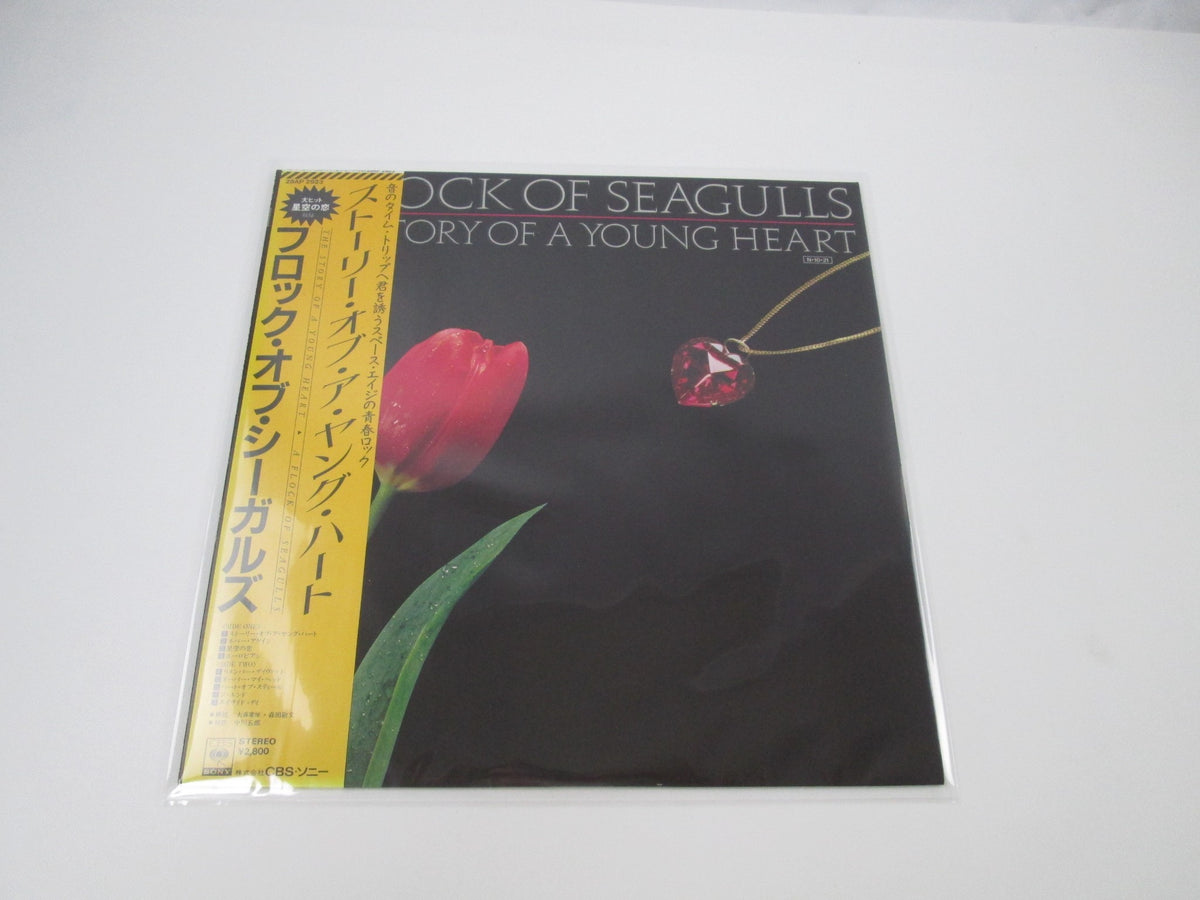 A FLOCK OF SEAGULLS STORY OF A YOUNG HEART 28AP 2923 with OBI Japan LP Vinyl