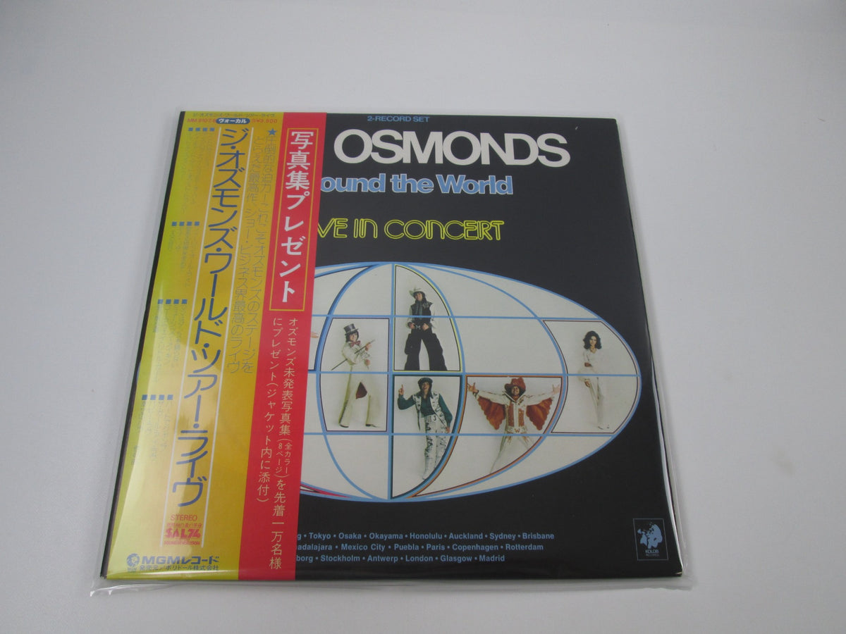 The Osmonds ‎Around The World MM 9107,8 with OBI Japan LP Vinyl