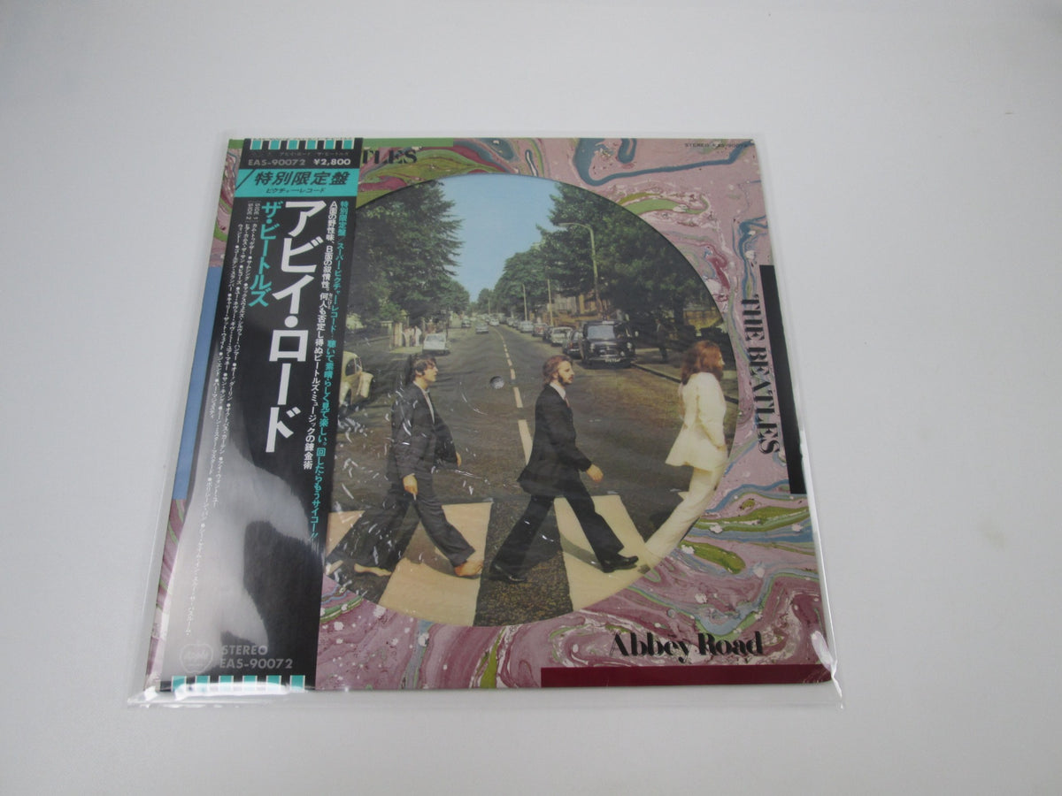 BEATLES ABBEY ROAD Picture disc APPLE EAS-90072 with OBI Japan LP Vinyl