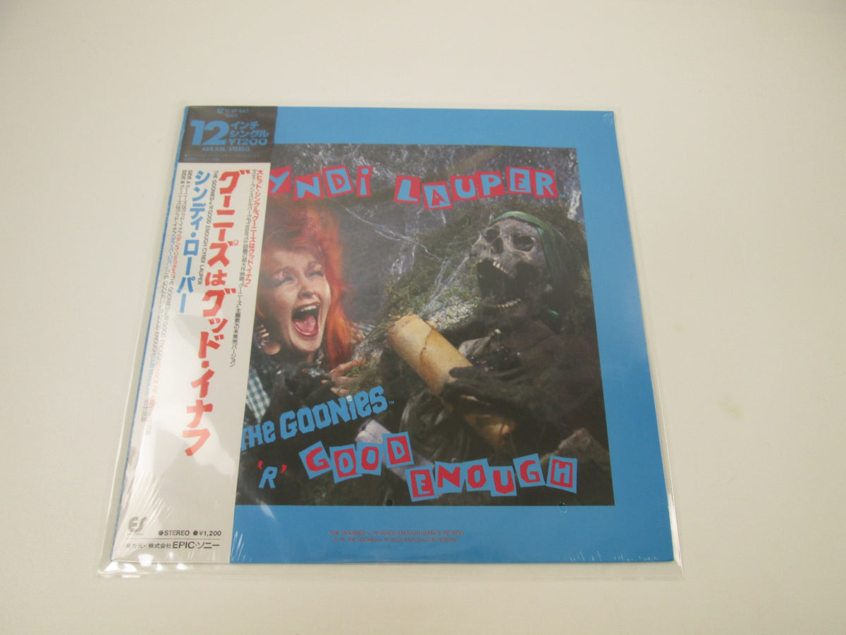 Cyndi Lauper Goonies R Good Enough Sealed 12 3P-647 with OBI Japan LP Vinyl