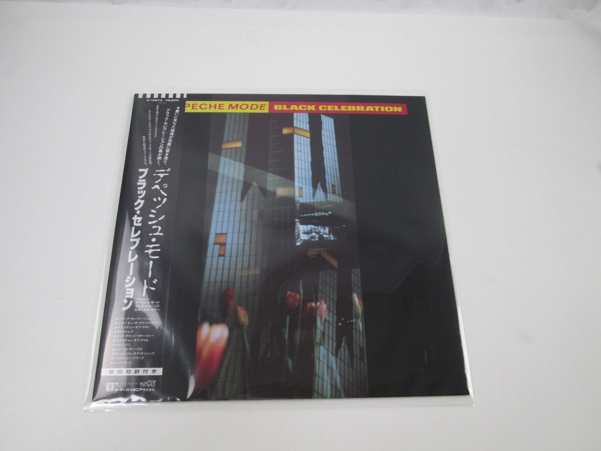 DEPECHE MODE BLACK CELEBRATION MUTE P-13279 with OBI Japan LP Vinyl