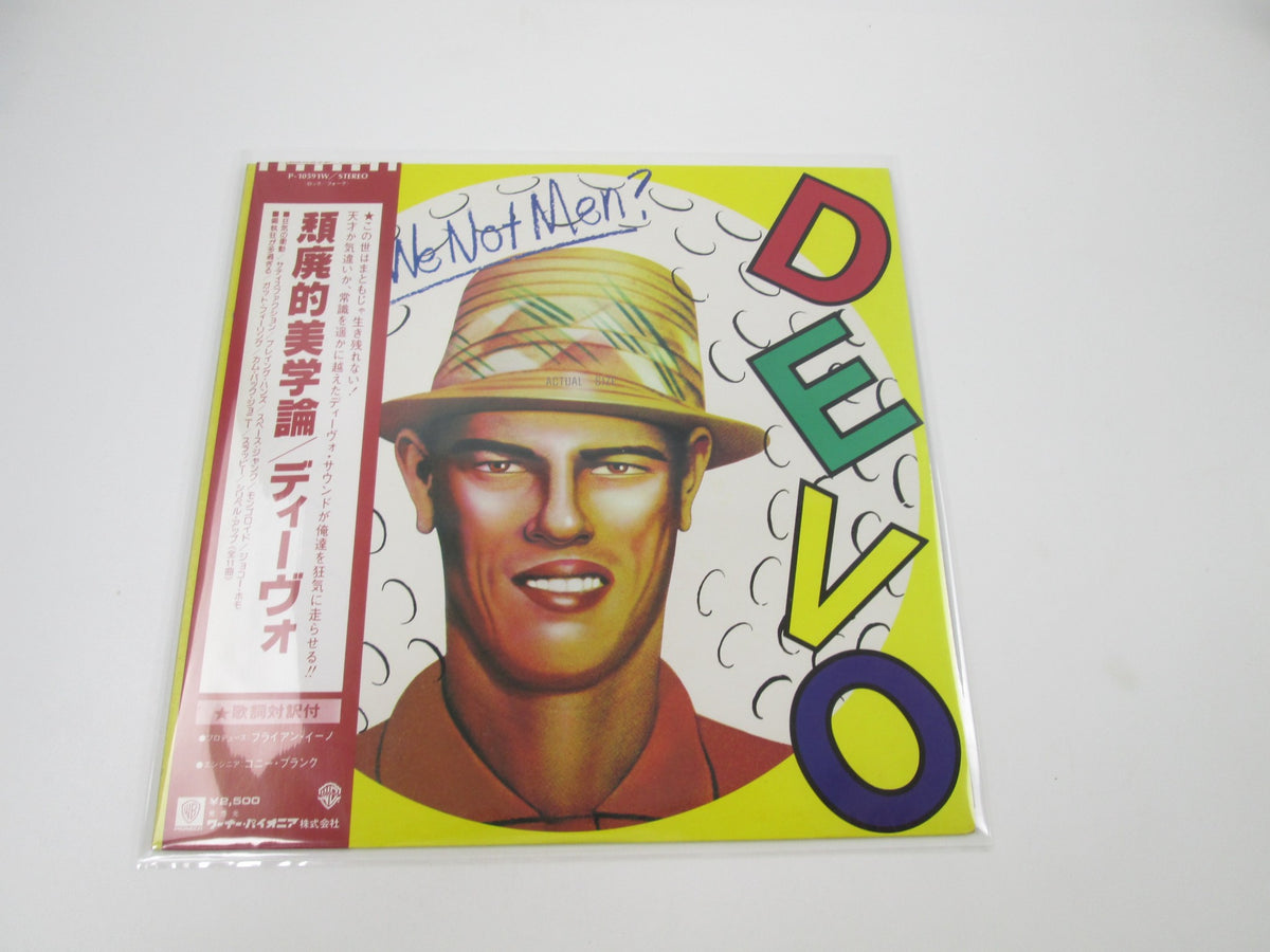 DEVO ARE WE NOT MEN? WE ARE DEVO! WARNER P-10591W with OBI Japan LP Vinyl