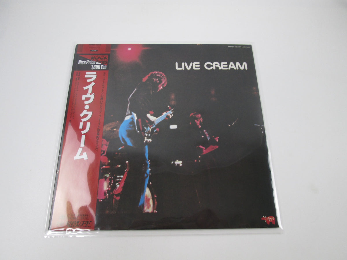 Cream Live Cream 18MW 0063with OBI Japan LP Vinyl